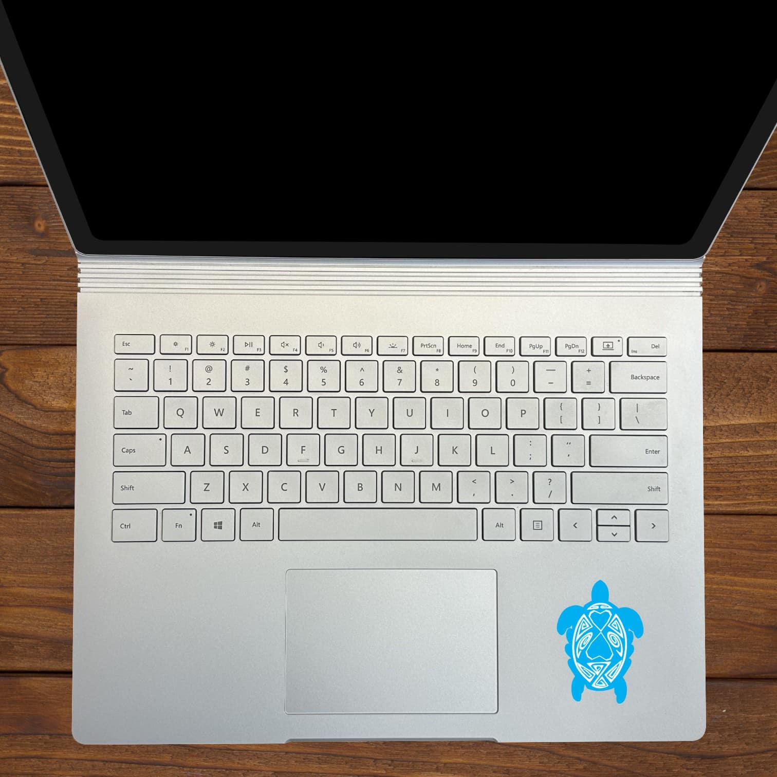 Blue and White Turtle Family Stickers