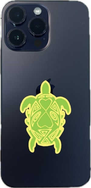 Green and Yellow Turtle Family Stickers