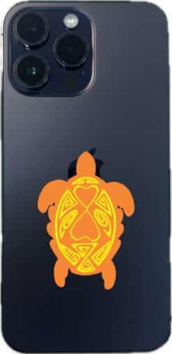 Orange and Yellow Turtle Family Stickers