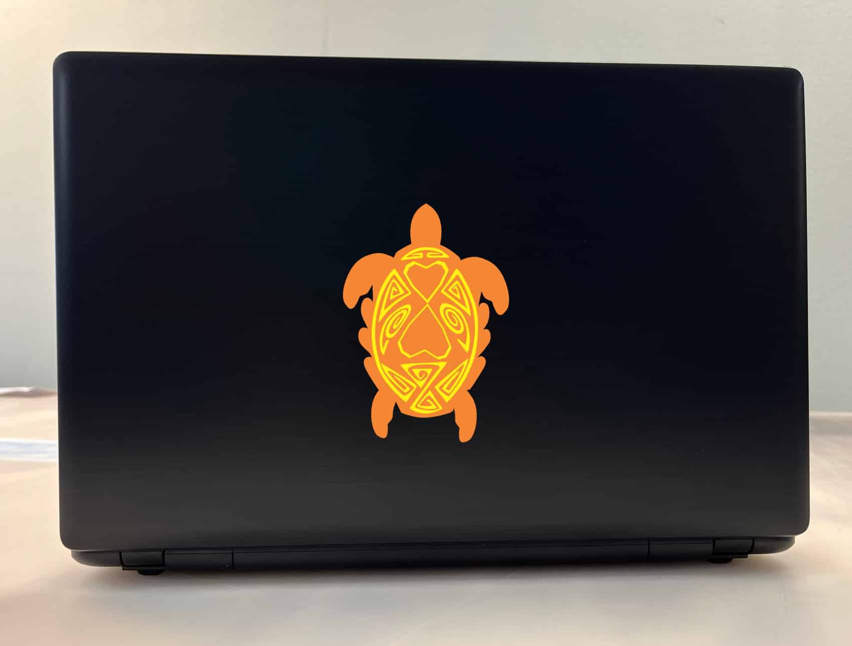 Orange and Yellow Turtle Family Stickers