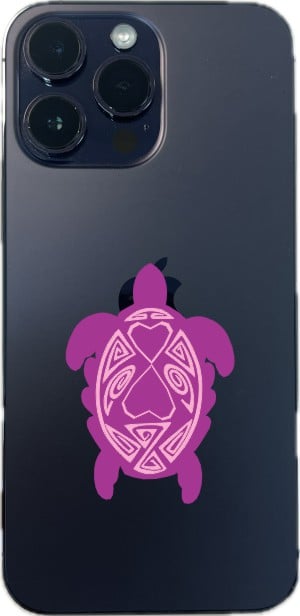 Purple and Pink Turtle Family Stickers