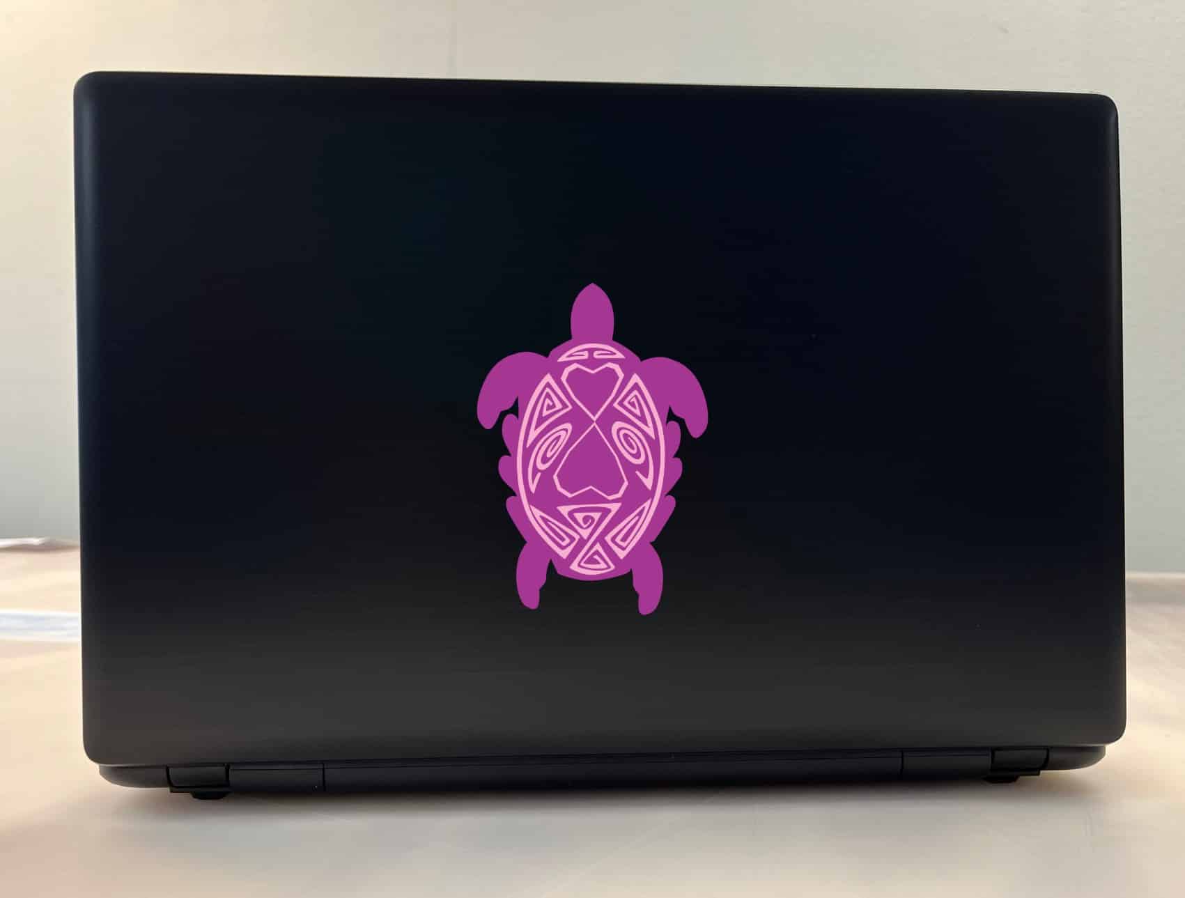 Purple and Pink Turtle Family Stickers