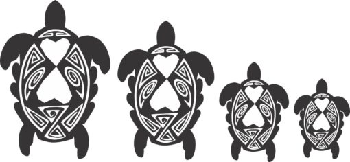 Turtle Family Stickers