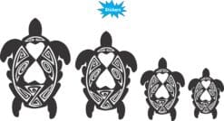 Turtle Family Stickers