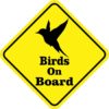 Silhouette Birds On Board Magnet