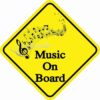 Music On Board Magnet