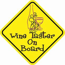 Wine Taster On Board Sticker
