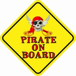 Pirate On Board Magnet