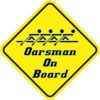 Oarsman On Board Sticker