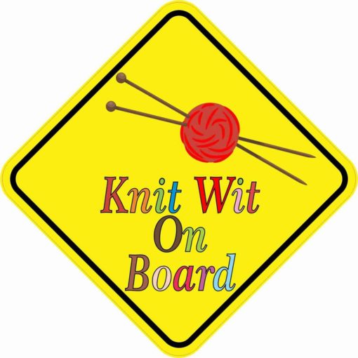 Knit Wit On Board Magnet