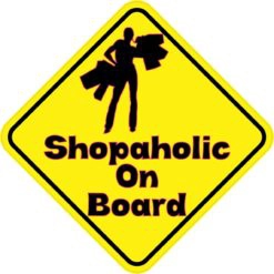 Shopaholic On Board Magnet