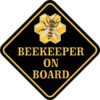 Beekeeper on Board Sticker