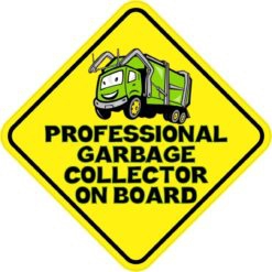 Professional Garbage Collector On Board Magnet