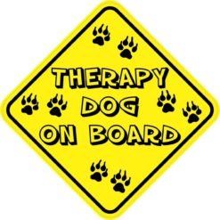 Therapy Dog On Board Sticker