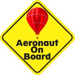 Red Aeronaut On Board Sticker