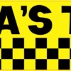 Papa's Taxi Bumper Magnet