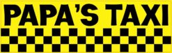 Papa's Taxi Bumper Magnet