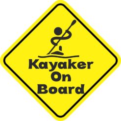 Kayaker On Board Sticker