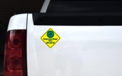 Alternative view of 5in x 5in Geocacher On Board Sticker