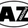 Oval AZ Arizona Sticker