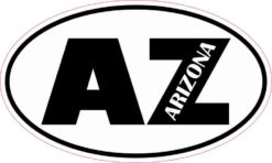 Oval AZ Arizona Sticker
