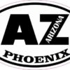 Oval AZ Phoenix Arizona Sticker