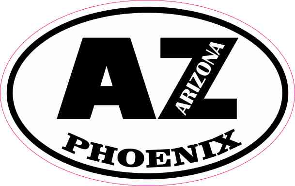 Oval AZ Phoenix Arizona Sticker