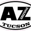 Oval AZ Tucson Arizona Sticker