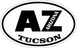 Oval AZ Tucson Arizona Sticker