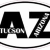 Oval AZ Tucson Arizona Sticker