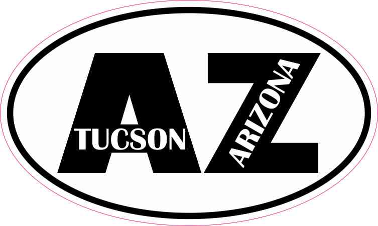 Oval AZ Tucson Arizona Sticker