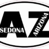 Oval AZ Sedona Arizona Sticker