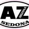 Oval AZ Sedona Arizona Sticker