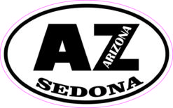 Oval AZ Sedona Arizona Sticker