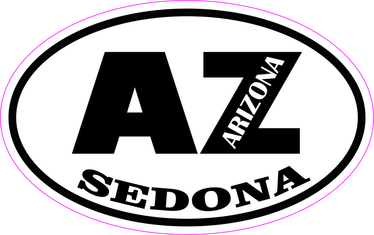 Oval AZ Sedona Arizona Sticker
