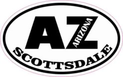 Oval AZ Scottsdale Arizona Sticker