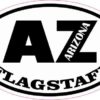 Oval AZ Flagstaff Arizona Sticker