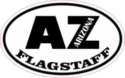 Oval AZ Flagstaff Arizona Sticker
