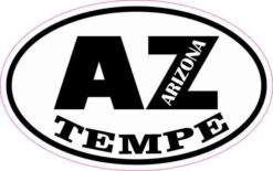 Oval AZ Tempe Arizona Sticker