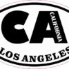 Oval CA Los Angeles California Sticker