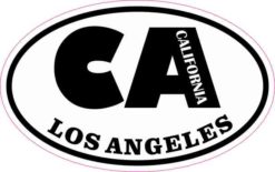 Oval CA Los Angeles California Sticker
