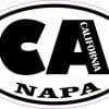 4in x 2.5in Oval CA Napa California Sticker