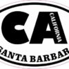 Oval CA Santa Barbara California Sticker