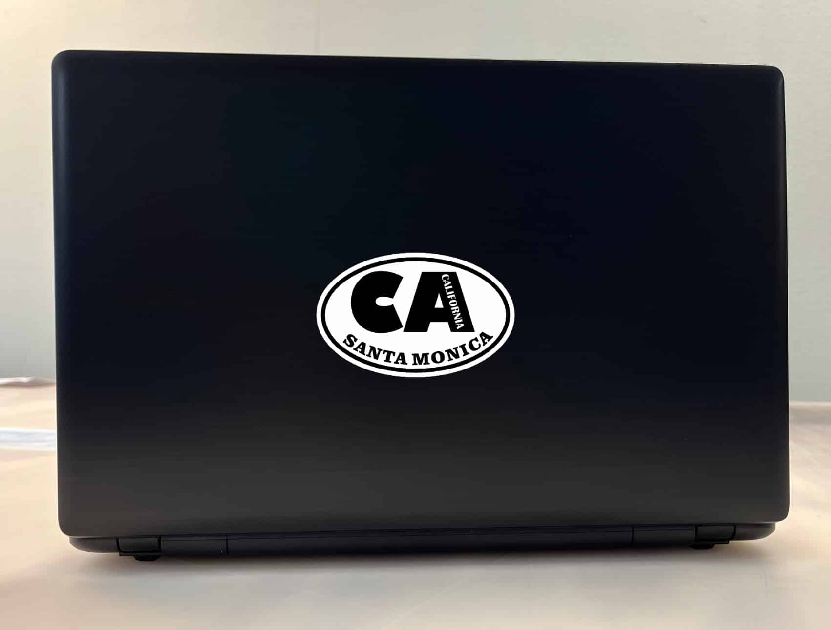 4in x 2.5in Oval CA Santa Monica California Sticker - Image 4