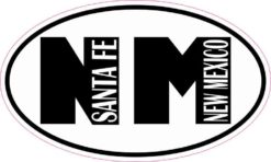 Oval NM Santa Fe New Mexico Sticker