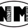Oval NM Roswell New Mexico Sticker