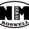 Oval NM Roswell New Mexico Sticker