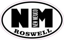 Oval NM Roswell New Mexico Sticker