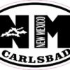 Bat Oval NM Carlsbad New Mexico Sticker
