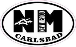 Bat Oval NM Carlsbad New Mexico Sticker